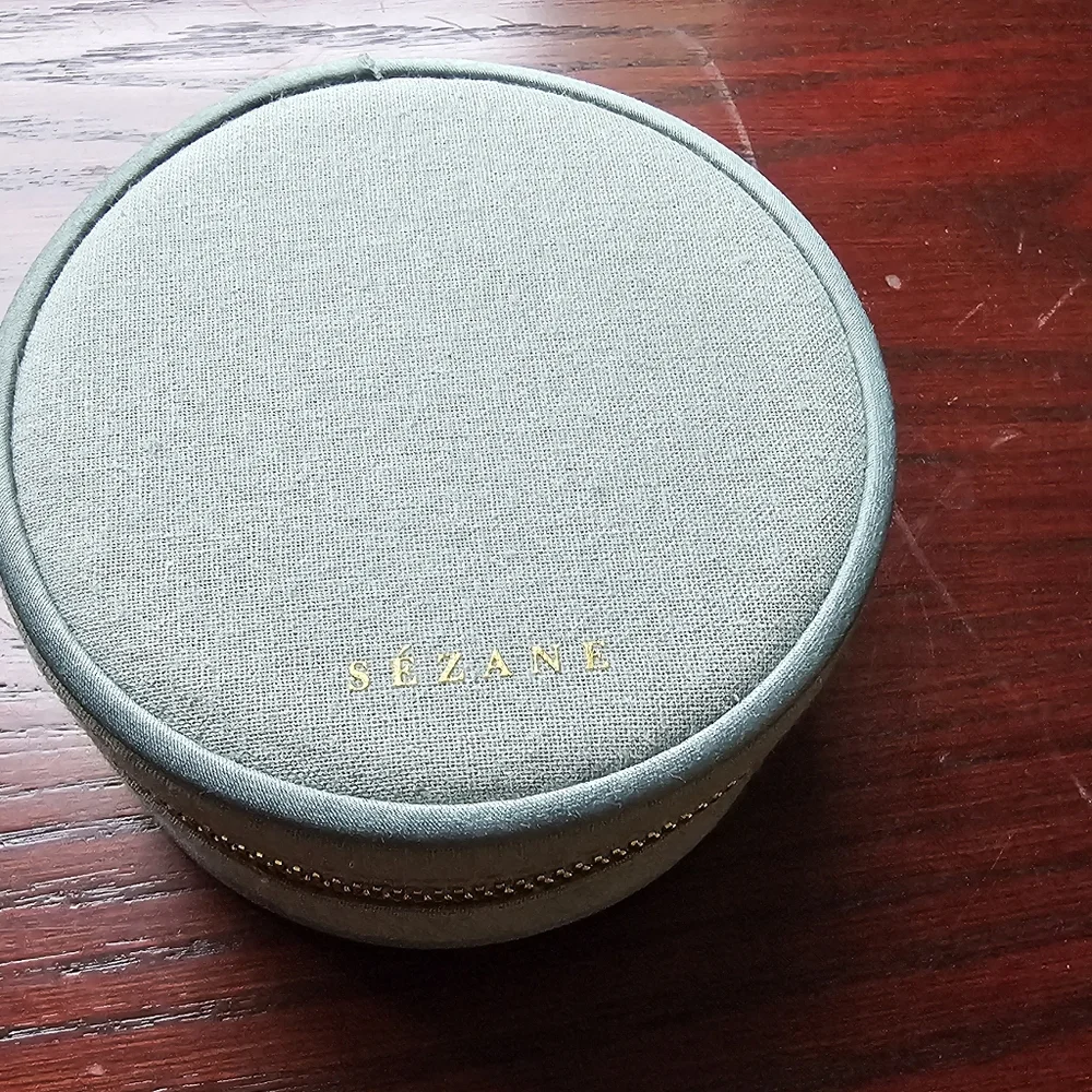 New Sezane Sage Green Jewelry Case - Picture 3 of 7